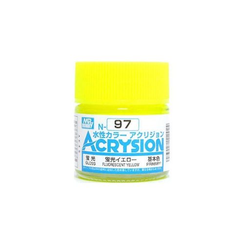 Acrysion Paint N-097 Fluorescent Yellow (10ml)