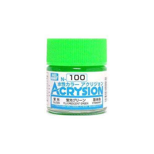 Acrysion Paint N-100 Fluorescent Green (10ml)