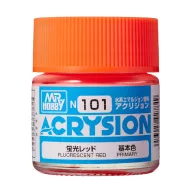 Acrysion Paint N-101 Fluorescent Red (10ml)