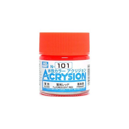 Acrysion Paint N-101 Fluorescent Red (10ml)