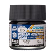    Acrysion GUNDAM ASSEMBLE COLOR (Base Color) (10 ml) Black  (NGA-05)