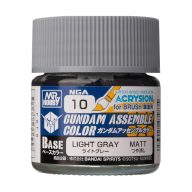    Acrysion GUNDAM ASSEMBLE COLOR (Base Color) (10 ml) Light Gray  (NGA-10)