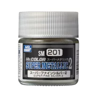 Mr. Color Super Metallic II SM-201 Super Fine Silver (10ml)