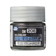   Mr. Color Super Metallic II SM-206 Super Chrome Silver (10ml)