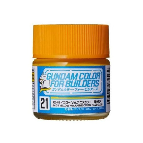 Gundam Color Paint For Builders (10ml) RX-78 YELLOW Ver. (UG-21)