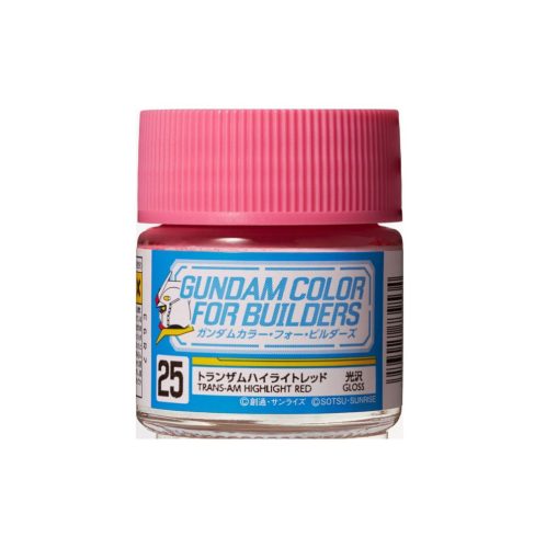 Gundam Color Paint For Builders (10ml) TRANS-AM HIGHLIGHT RED