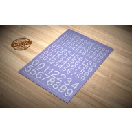 Matho Models Decal Numbers - large, white, type 1 (80004)