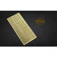   Matho Models PE Brass Strips D: 1,25 - 3 mm (0,15mm thickness) (80046)