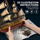 CubicFun HMS Victory 3D Puzzle T4019