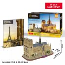 CubicFun Notre-Dame De Paris 3D Puzzle + Photo Booklet DS0986h