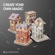   CubicFun Harry Potter Diagon Alley Set/4 3D Puzzle Abszol út DS1009h