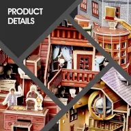  CubicFun Harry Potter Diagon Alley Set/4 3D Puzzle Abszol út DS1009h
