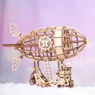 Robotime Airship Lasercut wood model - Léghajó TG407