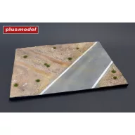   Plus Model Display base - Cobblestone street wit tram tracks 1:35 (623)