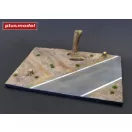 Plus Model Display base - Cobblestone street wit tram tracks 1:35 (623)