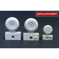   Plus Model B-26 Marauder wheels early diamond tread 1:48 (AL4025)
