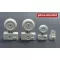 Plus Model B-26 Marauder wheels late diamond tread 1:48 (AL4092)