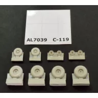 Plus Model C-119 Boxcar wheels early version 1:72 (AL7039)