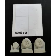   Plus Model B-26 Marauder early wheels diamond tread 1:72 (AL7043)