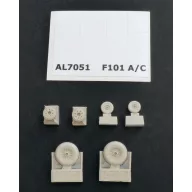 Plus Model F-101A/C Woodoo wheels 1:72 (AL7051)