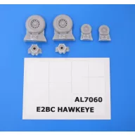 Plus Model E2C Hawkeye wheels 1:72 (AL7060)