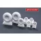 Plus Model PBY Privateer wheels with diamond tread 1:72 (AL7070)