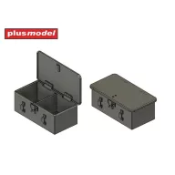   Plus Model Magazines and ammunition boxes for the Lewis machine gun 1:35 (DP3057)