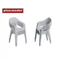 Plus Model Stacked plastic chairs 1:35 (DP3085)