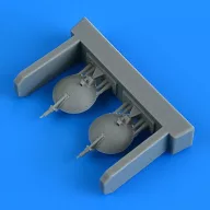   Quickboost Su-25 Frogfoot open parachute covers ZVEZDA 1:48 (QB49 058)
