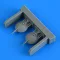 Quickboost Su-25 Frogfoot open parachute covers ZVEZDA 1:48 (QB49 058)