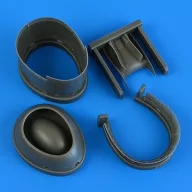   Quickboost P-47D Thunderbolt cowling & cooling flaps (opened) für MINIART 1:48 (QB49 126)