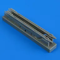   Quickboost Sepecat Jaguar GR.1/GR.1a upper pylons with adapters 1:48 (QB49 168)