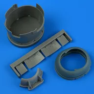   Quickboost F6F-3 Hellcat early cowling and cooling flaps (closed) for Eduard 1:48 (QB49 194)