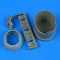 Quickboost F6F-3 Hellcat cowling late - opened flaps for Hasegawa 1:48 (QB49 245)