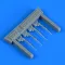 Quickboost Bf 109F/G/K piston rods with undercarriage legs locks for EDUARD 1:72 (QB72 684)