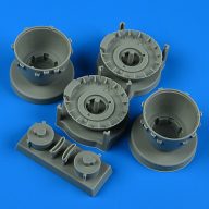   Quickboost B-25H/J Mitchell cowlings and cooling flaps (opened) for Hasegawa 1:72 (QB72 731)