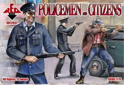 Red Box Policemen and citizens 1:72 (RB72037)