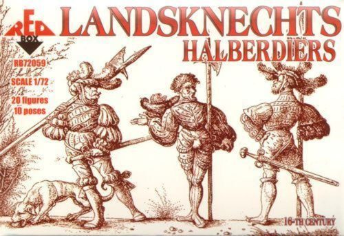 Red Box Landsknechts (Halberdiers),16th century 1:72 (RB72059)