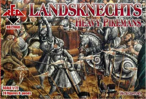 Red Box Landknechts (Heavy pikemen), 16th centur 1:72 (RB72068)