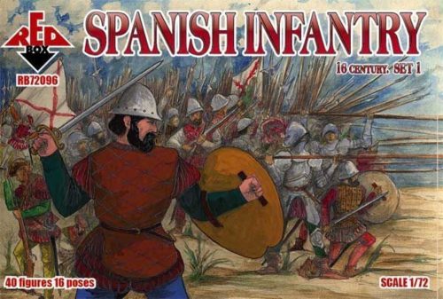 Red Box Spanish infantry, 16th century, set 1 1:72 (RB72096)