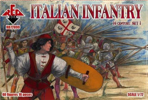 Red Box Italian infantry, 16th century, set 1 1:72 (RB72099)