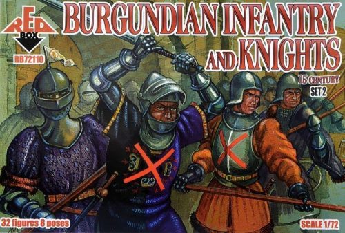 Red Box Burgundian infantry a.knights,15th centu set 2 1:72 (RB72110)