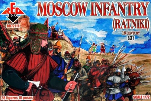 Red Box Moscow Infantry (ratniki)16 cent.,Set 1 1:72 (RB72111)