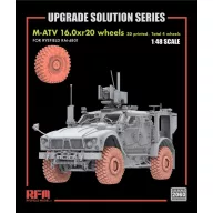   Rye Field Model M-ATV 16.0xr20 Wheels 3D Printed (4 Wheels) for RFM 4801 1:48 (2060)