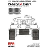   Rye Field Model Workable track links for Tiger I early (New mould, upgraded version) version? 1:35 (5002U)