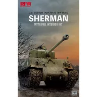   Rye Field Model M4A3 76W HVSS Sherman w/full interior 1:35 (5042)