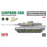   Rye Field Model Leopard 2A6 Captured Version with T-80 Wheels in Moscow 2 in 1 Limited Edition 1:35 (5114)