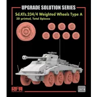   Rye Field Model Sd.Kfz.234/4 3D Printed Wheels Type A (8 pcs) 1:35 (RFM2076)