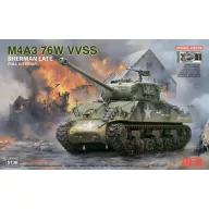   Rye Field Model M4A3 76W VVSS Sherman Late Upgrade Version Full Interior 1:35 (RFM5136)