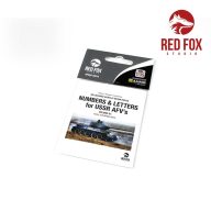   Red Fox Studio 3D Resin Foundry Numeral & Letters for USSR AFV’s vol. 01 1:35 (RFSQS-35015)
